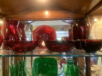Ruby Red Vintage Glassware