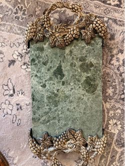 Godinger Marble Grapevine Serving Tray | Tuscan Vineyard Wine Decor