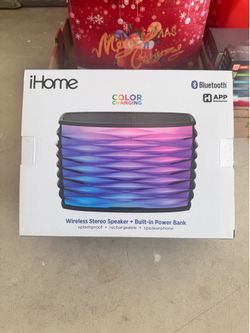 iHome Color Changing Bluetooth Speaker (99% New)