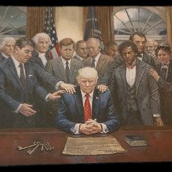 Donald Trump And Other Iconic Members Metal Print 