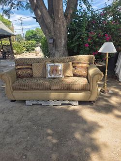 Traditional Rolled Arm Sofa with Nailhead Trim