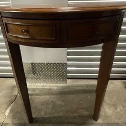 Cherry Inlay Console Natural Wood