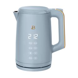 Beautiful 1.7-Liter Electric Kettle 1500 W with One-Touch Activation, Cornflower Blue by Drew Barrymore 