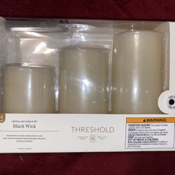 Led Pillar Candle Set 