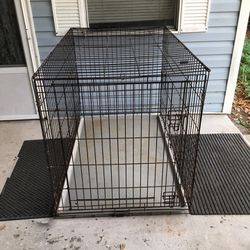 XL Large Dog Crate (42”x30”x28”).   For Dogs Up To 90 Lbs 