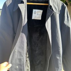 London Fog Trench Coat With Fur Lining 