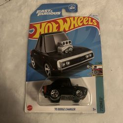 70 DODGE CHARGER Black Hot Wheels 