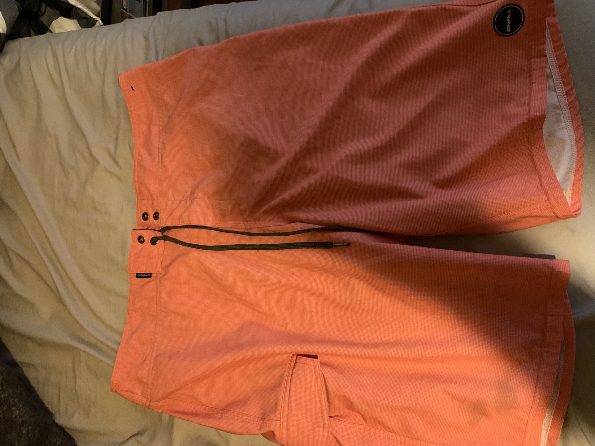 O Neil Weaver Cantaloupe Board Shorts Pre Owned