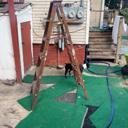 8 Foot Wooden Ladder