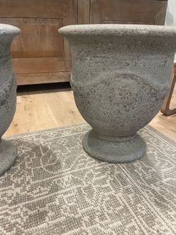Stunning river rock pots