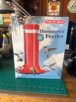 Perky-Pet Hummingbird 30 oz Glass/Plastic Nectar Bird Feeder 6 ports