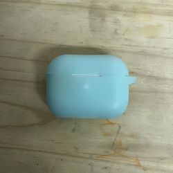 Airpod Pro charging case, left airpod & glow-in-dark case.