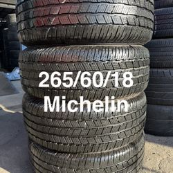 265/60/18 (4) Michelin Defender LTX M/S 2