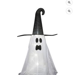 72 inch tall Halloween Outdoor Decor Ghost w/Hat 41.93 in L x 71.85 in H x 26.97 in W 8.64 