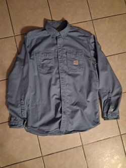 Large heavy duty cahrharrt work shirt size large