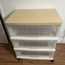 Three Tier Plastic Drawer 