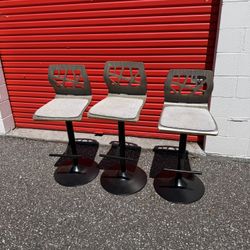 Lumisource Folia Adjustable Barstool Chairs 