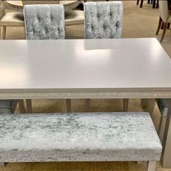 NEW ELEGANT DINING Room Kitchen Table Chairs Dinette Set *NO CREDIT NEEDED $1 Down