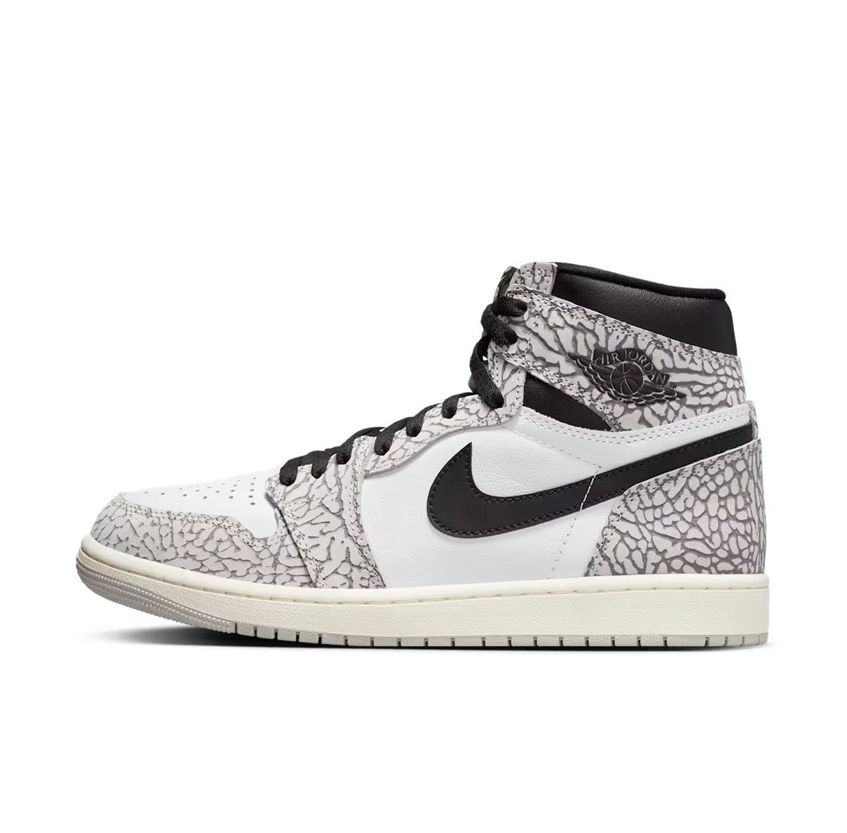 Air Jordan 1 Retro OG High White Cement "Elephant Print" Size 12.5 - | NWB