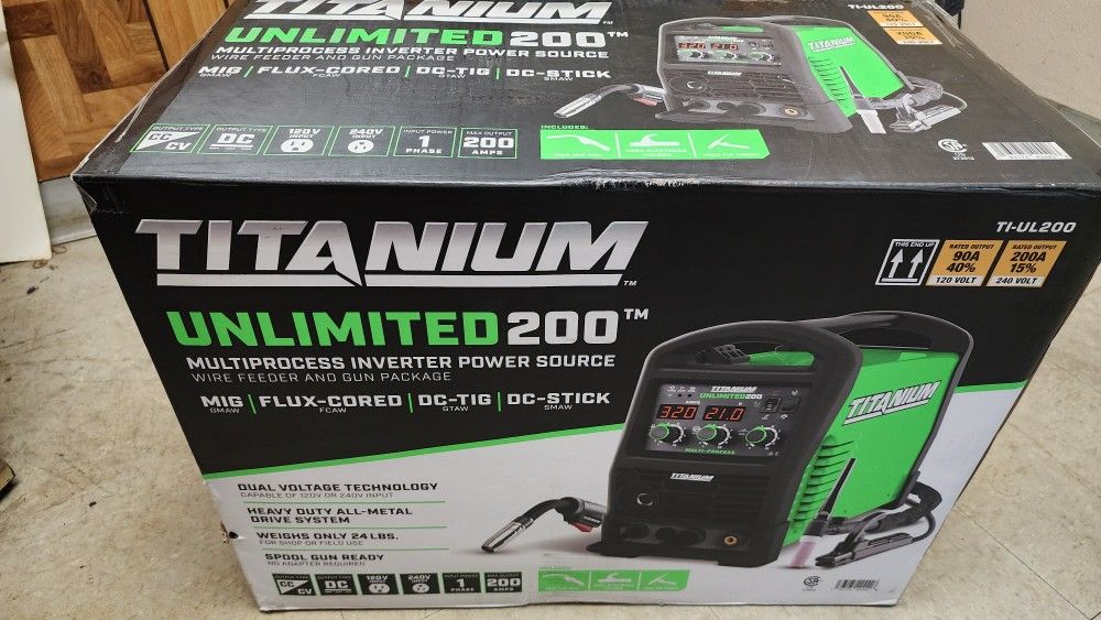 Titanium Unlimited 200 Multiprocess Welder