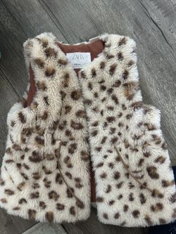 Zara Girls Faux Fur Vest