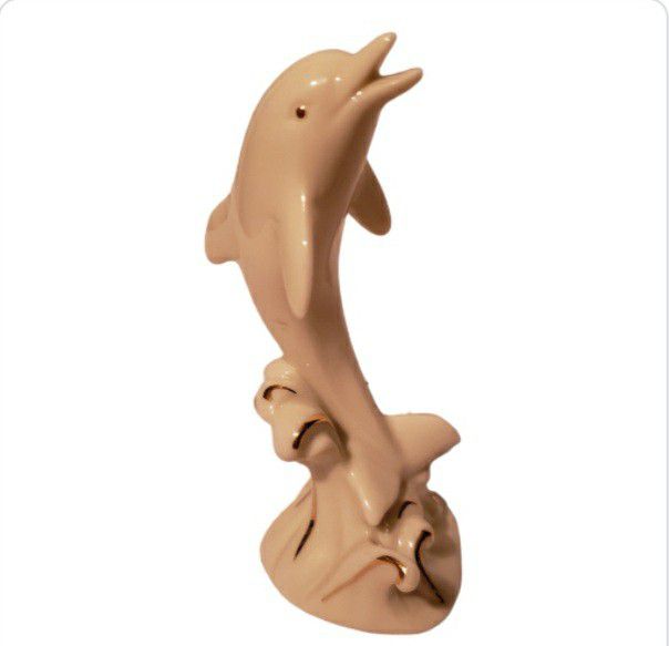Lenox Dolphin Figurine With 24K Gold Trim