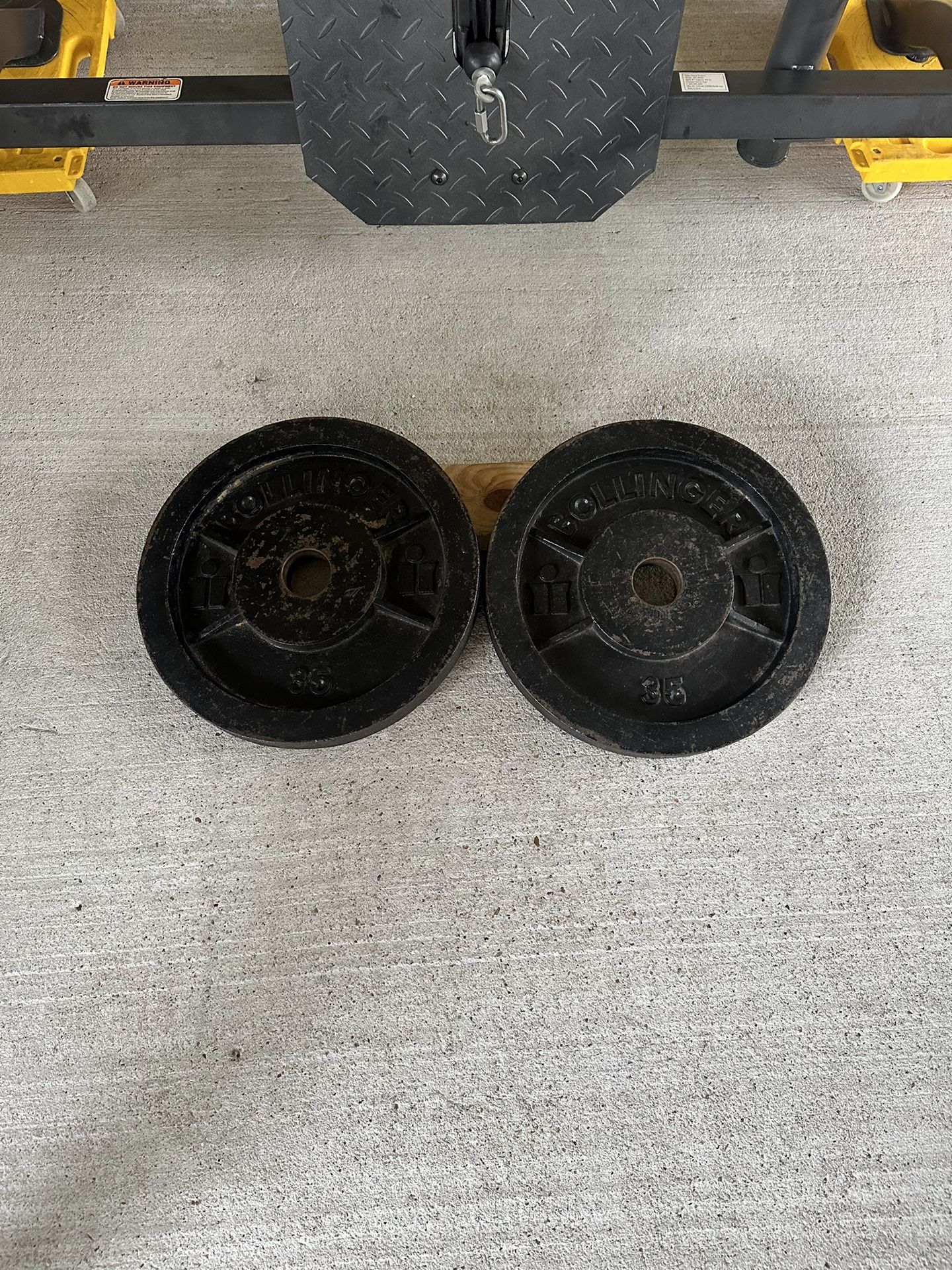 BOLLINGER  35Lb Olympic Barbell Weight plates $60  