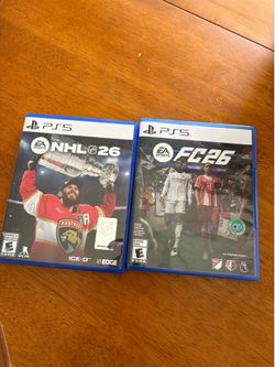 NHL 26 and EA FC 26 ps5 games