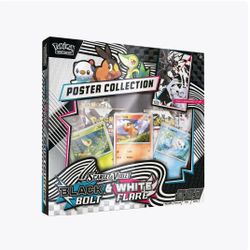 Black Bolt White Flare Unova Poster Collection (12) - Presale - New In Box/Sealed Pokemon Cards