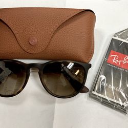 Ray-Ban Erika RB4171-865/13 Unisex Matte Frame w/ Brown Lens Sunglasses