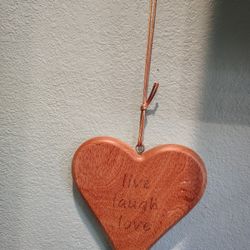 Heart  , Corazón De Madera Es Una Decoracion