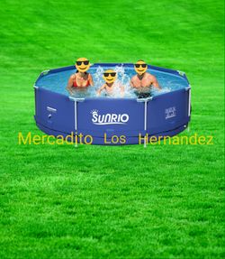 Sunrio 10ft x 30in Swimming Pool Metal Frame +Pump/Filter/Cover