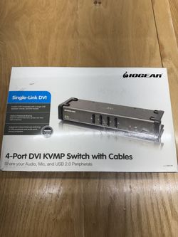 2. IOGEAR 4-Port DVI KVMP Switch with Cables (Model GCS1104)