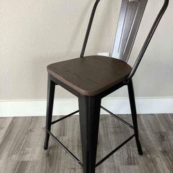Set Of 2 Bar Metal Chairs