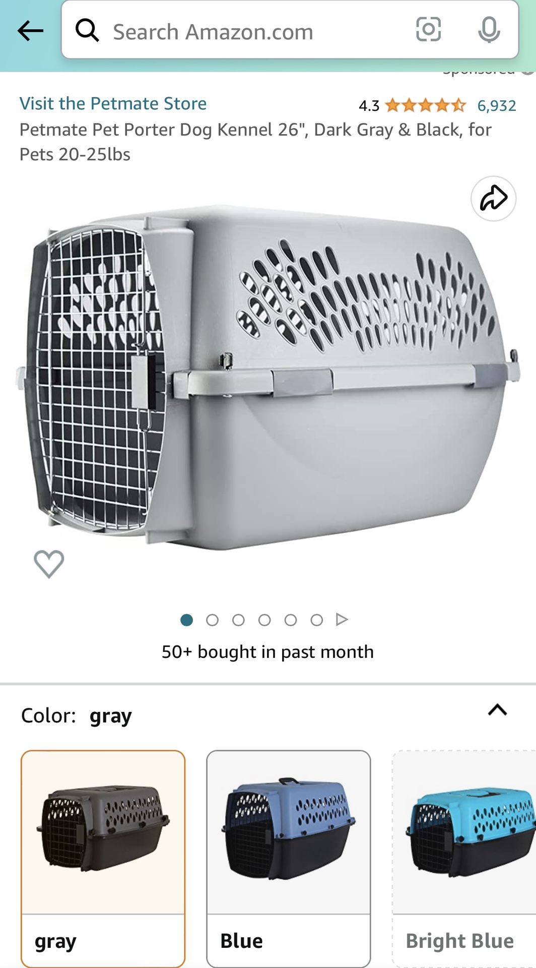 Never Used Dog Kennel - 15-25lbs