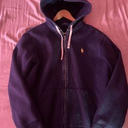 Polo Ralph Lauren Navy Zipup Hoodie 
