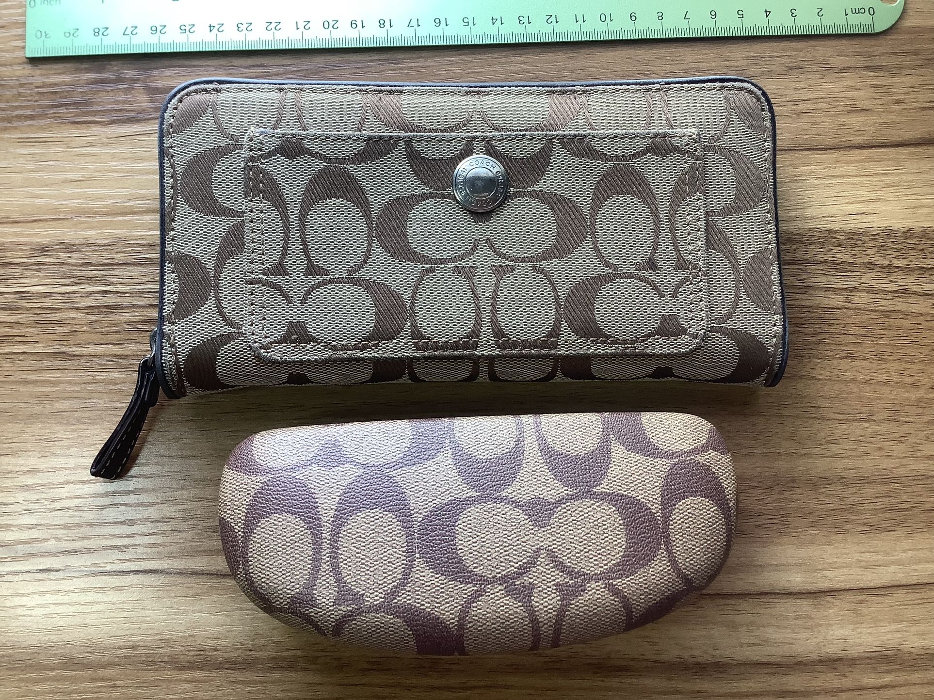 Coach Wallet & Sunglasses Case Set