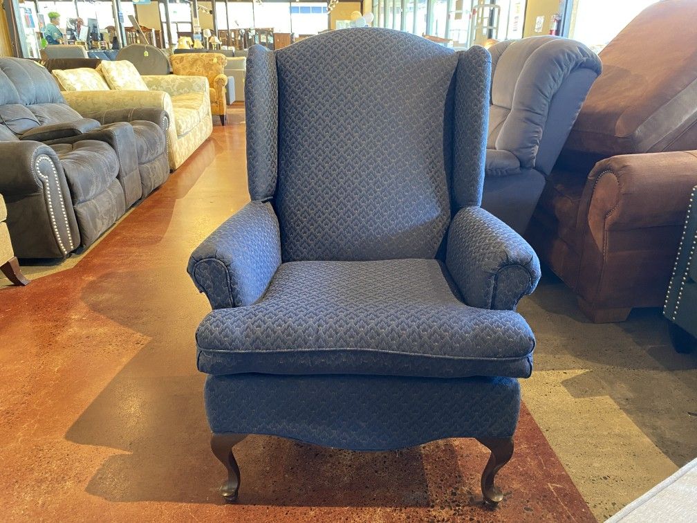 Midnight Blue Parlor Chair