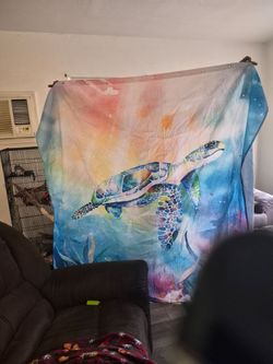 Turtle shower curtain