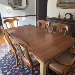 Ethan Allen Dining Table And Chairs