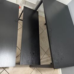 70 Black Kitchen Table with benches