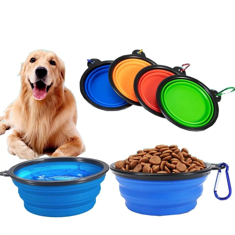 Portable dog bowls