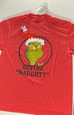 The Grinch “Define Naughty” Graphic Tee – Size Large