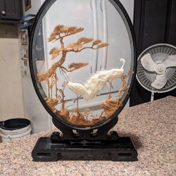 Vintage Chinese Cork Diorama 