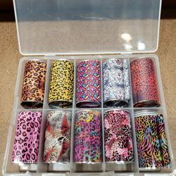Nail Foil Transfer Stickers Box of Ten Firm Price 