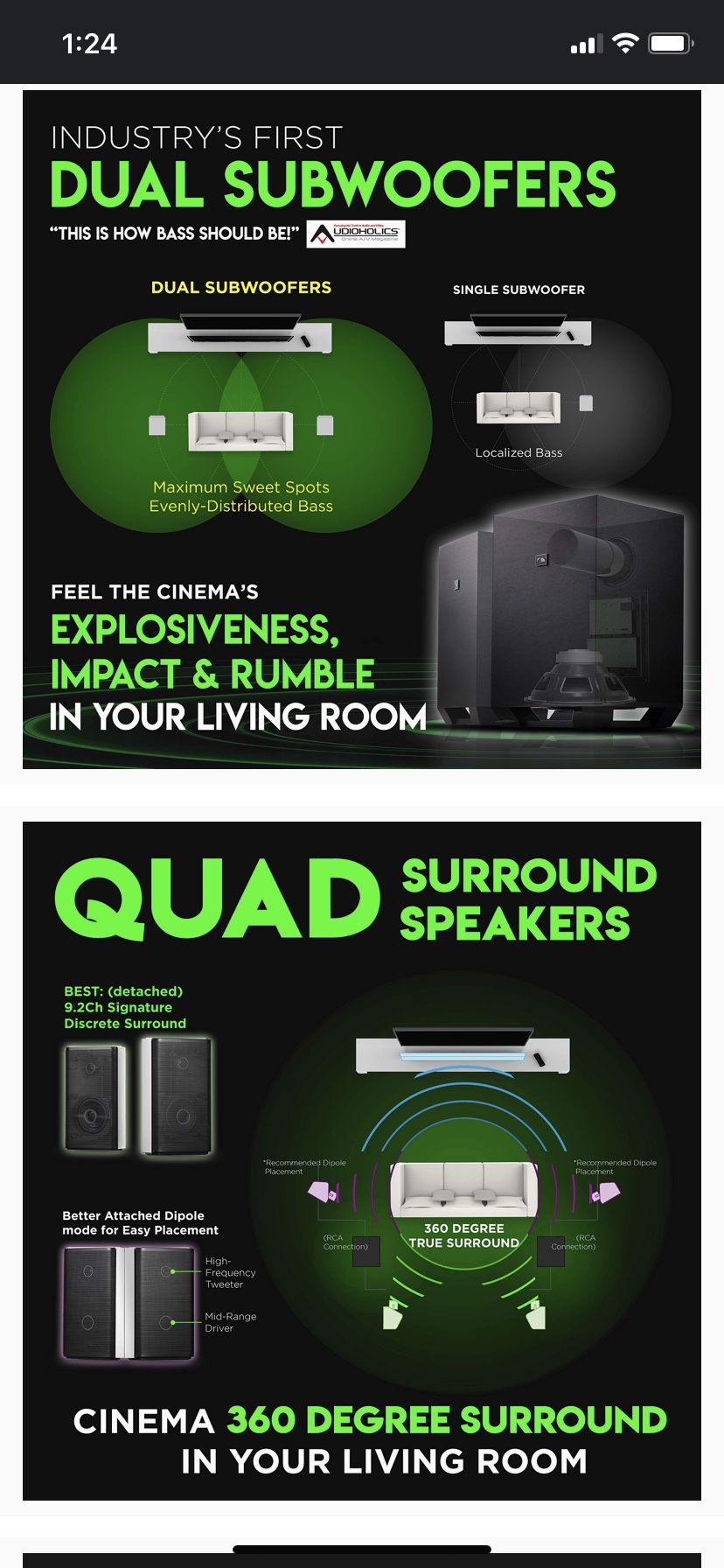 Nakamichi Shockwafe Ultra Channel 1000W Atmos/DTS:X Soundbar - Main Image