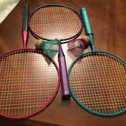 3 new badminton racket set.