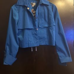 Blue Crop Jacket 