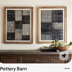 Pottery Barn Textile Wall Art 
