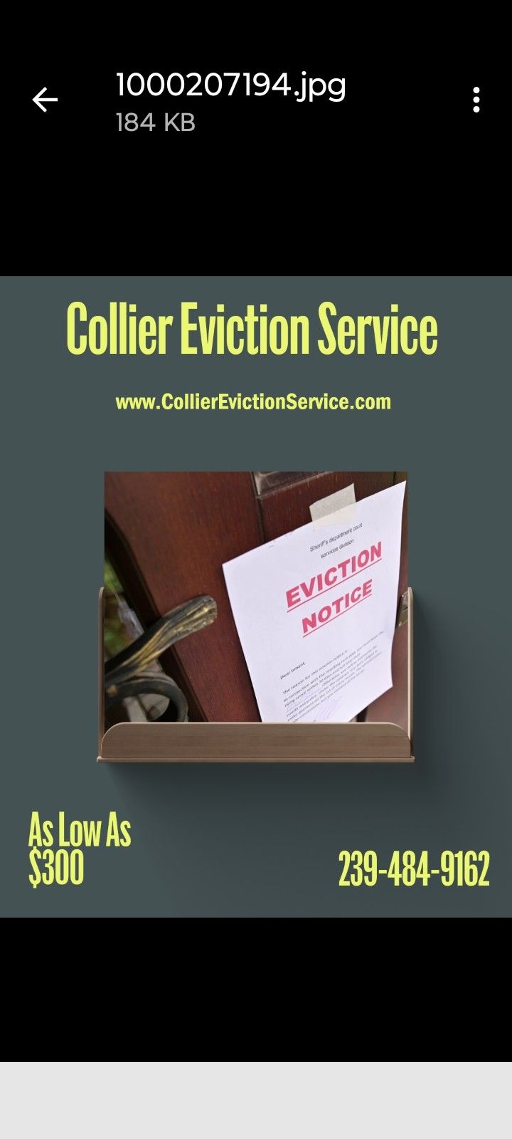 Collier Eviction Service